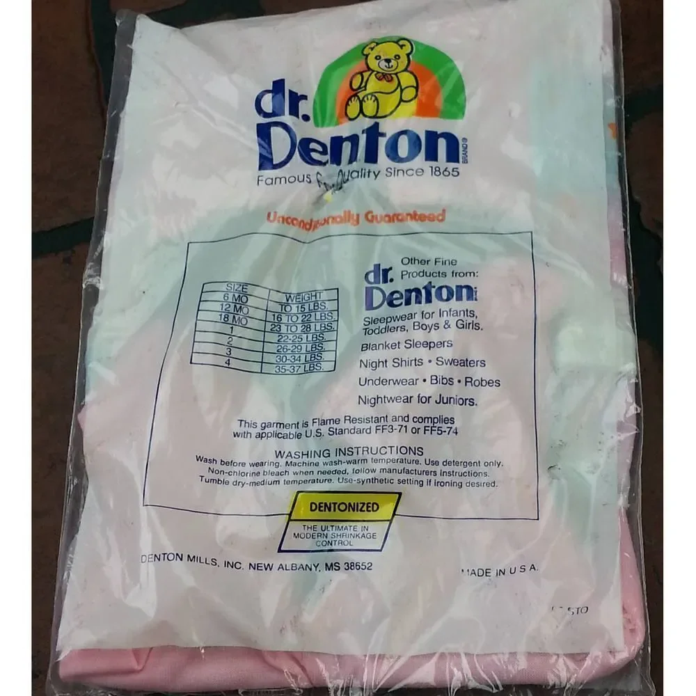Dr Denton 6mos 2 Piece Pajama Set Bears Pink‎